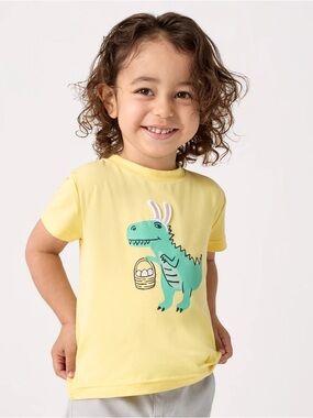 EUC Little Sleepies Dino Easter Tee